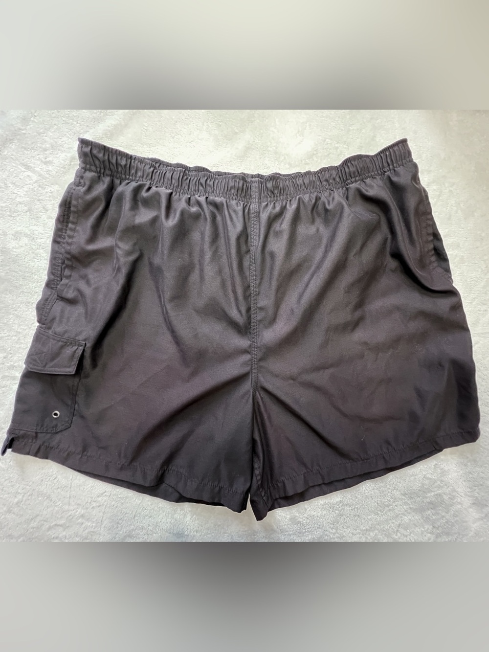Islander Men's Black Swim Shorts with Mesh Liner Drawstring Waist with Pockets